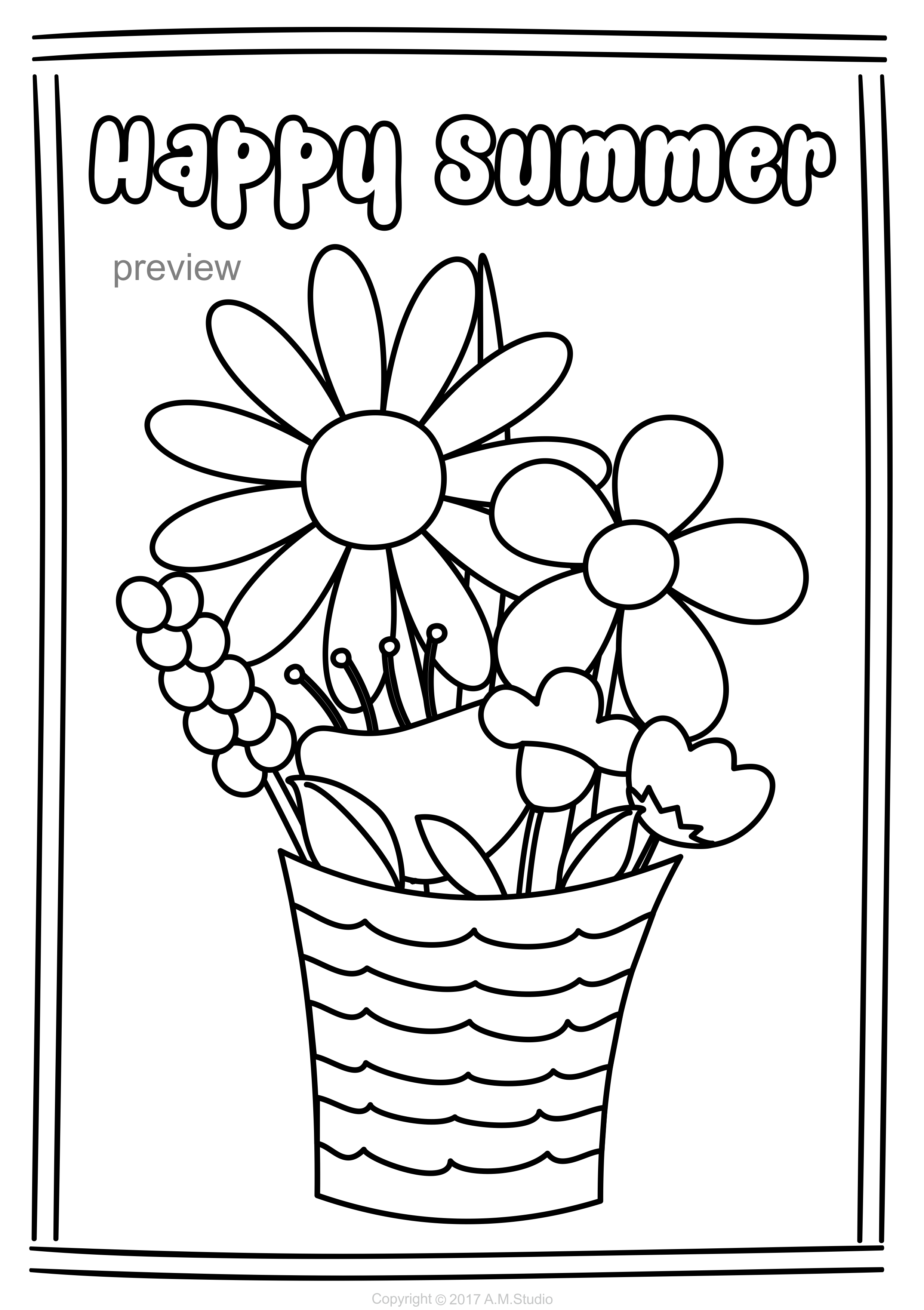 Best 45 Summer Coloring Pages June Ideas 44