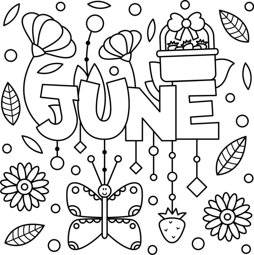 Best 45 Summer Coloring Pages June Ideas 6