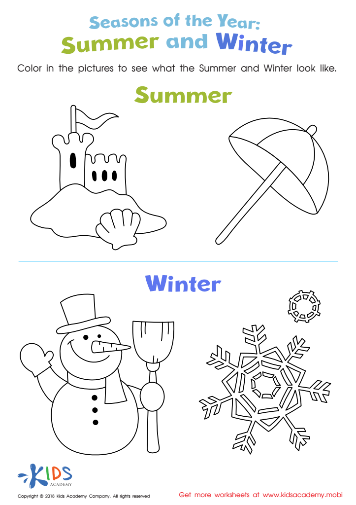 Best 45 Winter Summer Worksheets Ideas 1