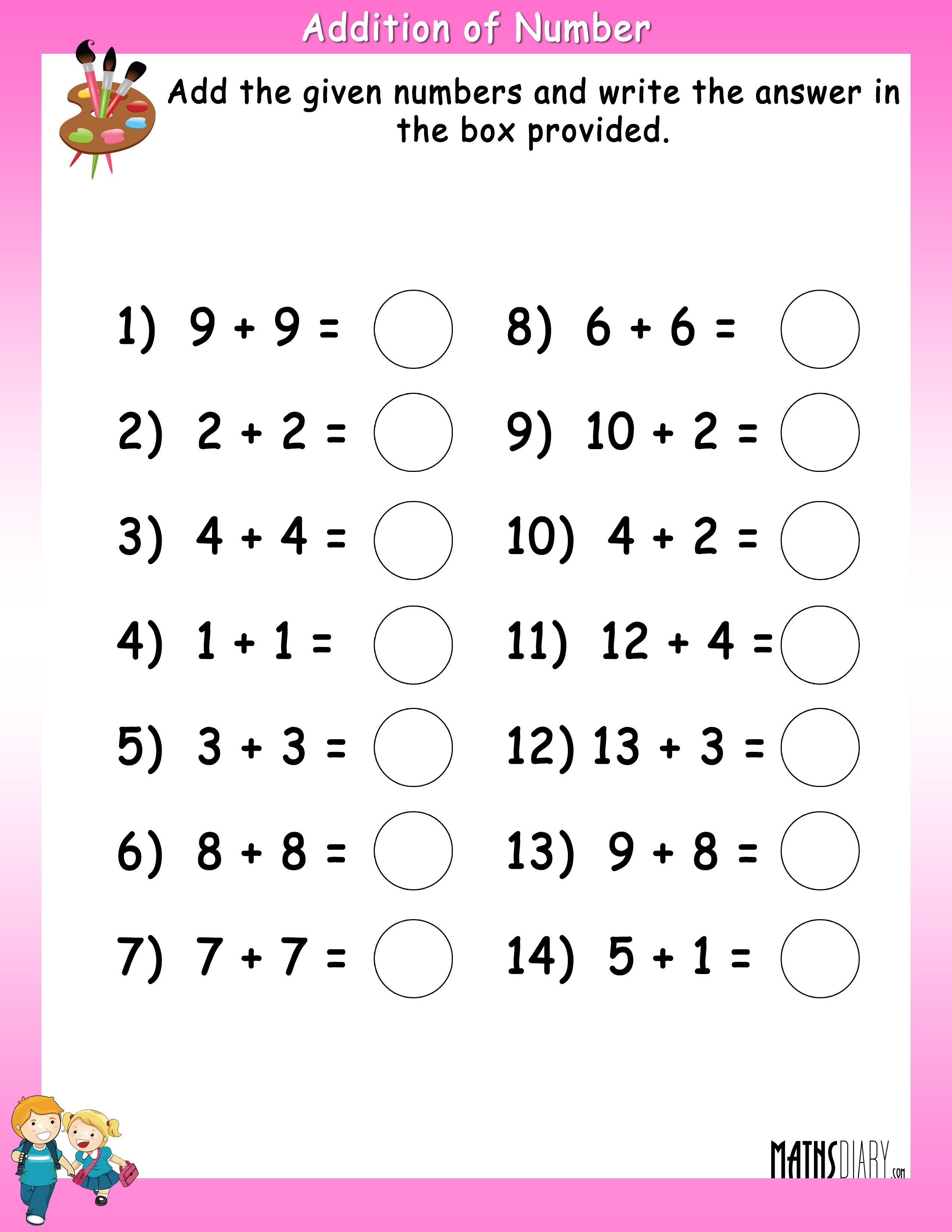 Best 50 Math Worksheets Addition Ideas 21