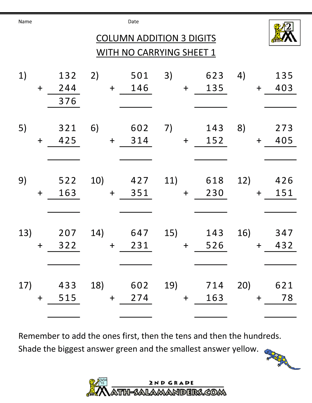 Best 50 Math Worksheets Addition Ideas 46