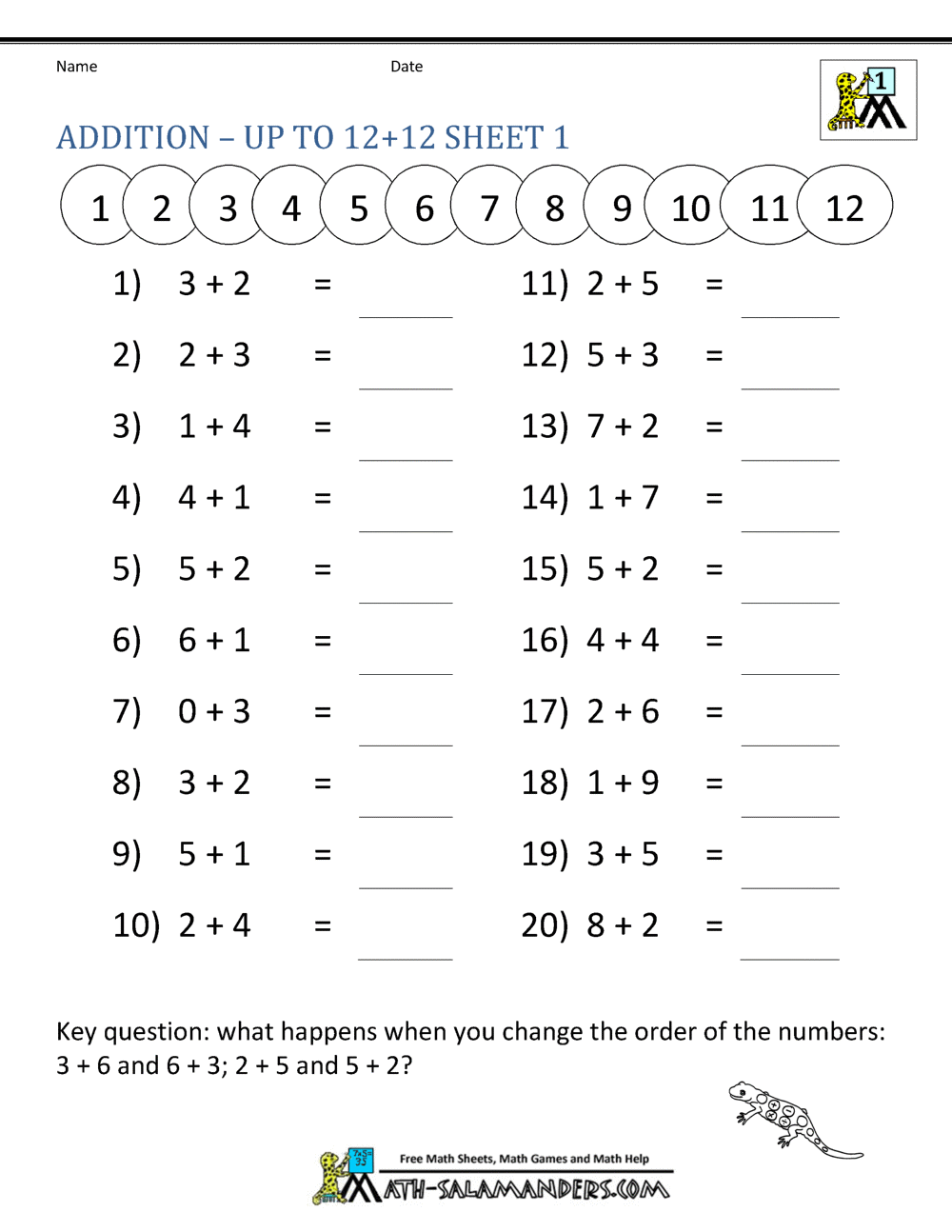 Best 50 Math Worksheets Addition Ideas 7