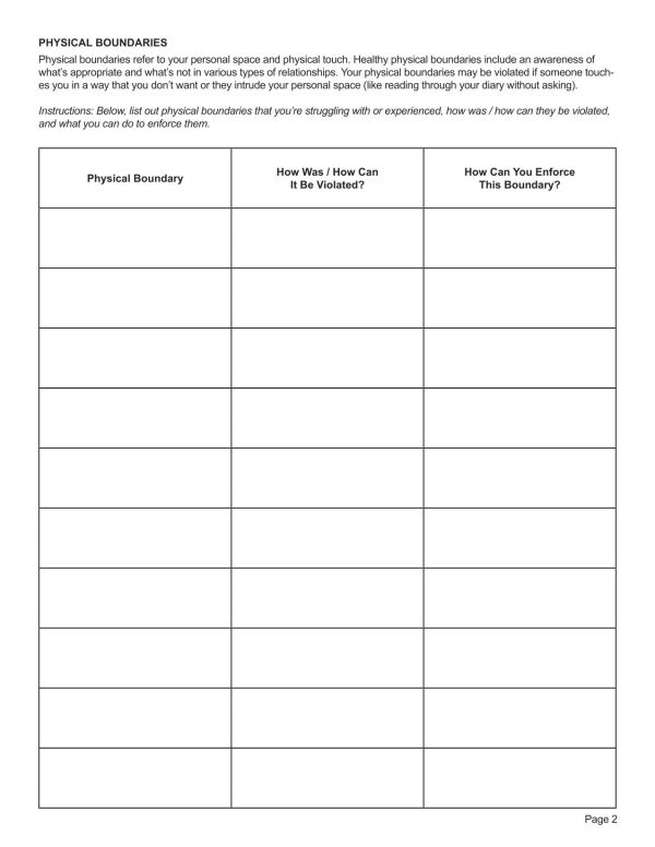 Best 50 Setting Boundaries Worksheets Ideas 10