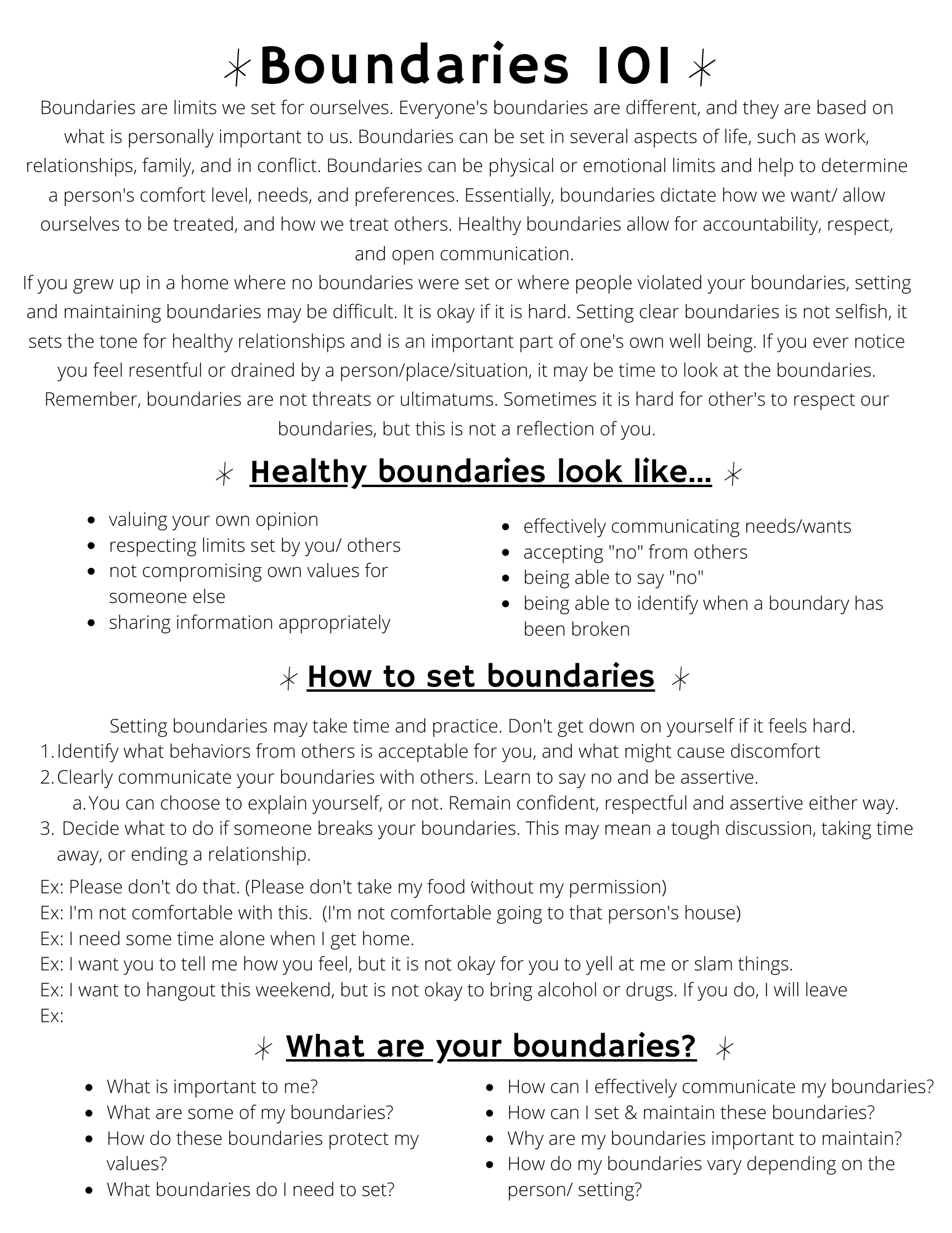 Best 50 Setting Boundaries Worksheets Ideas 37