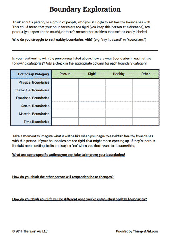 Best 50 Setting Boundaries Worksheets Ideas 42