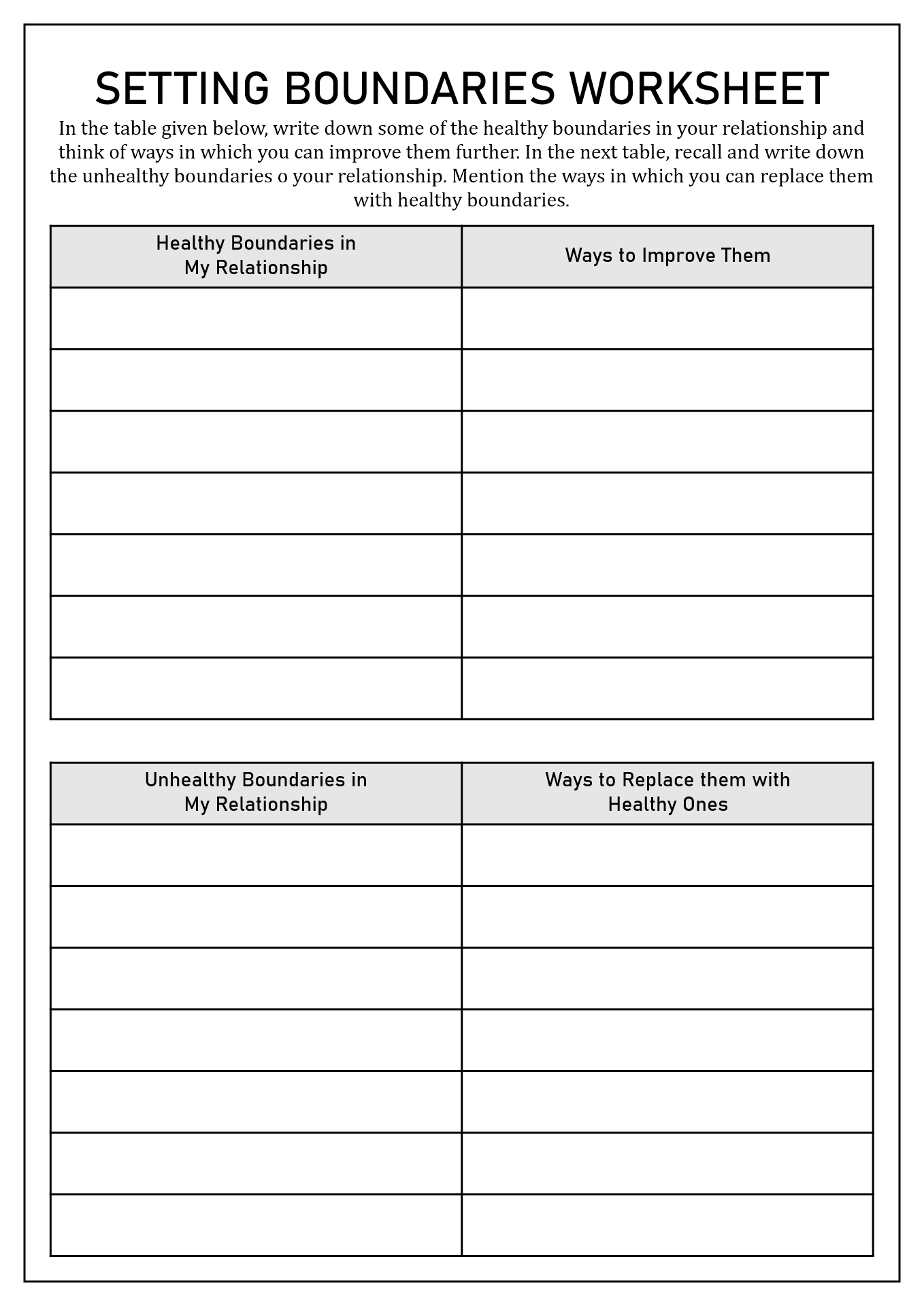 Best 50 Setting Boundaries Worksheets Ideas 47