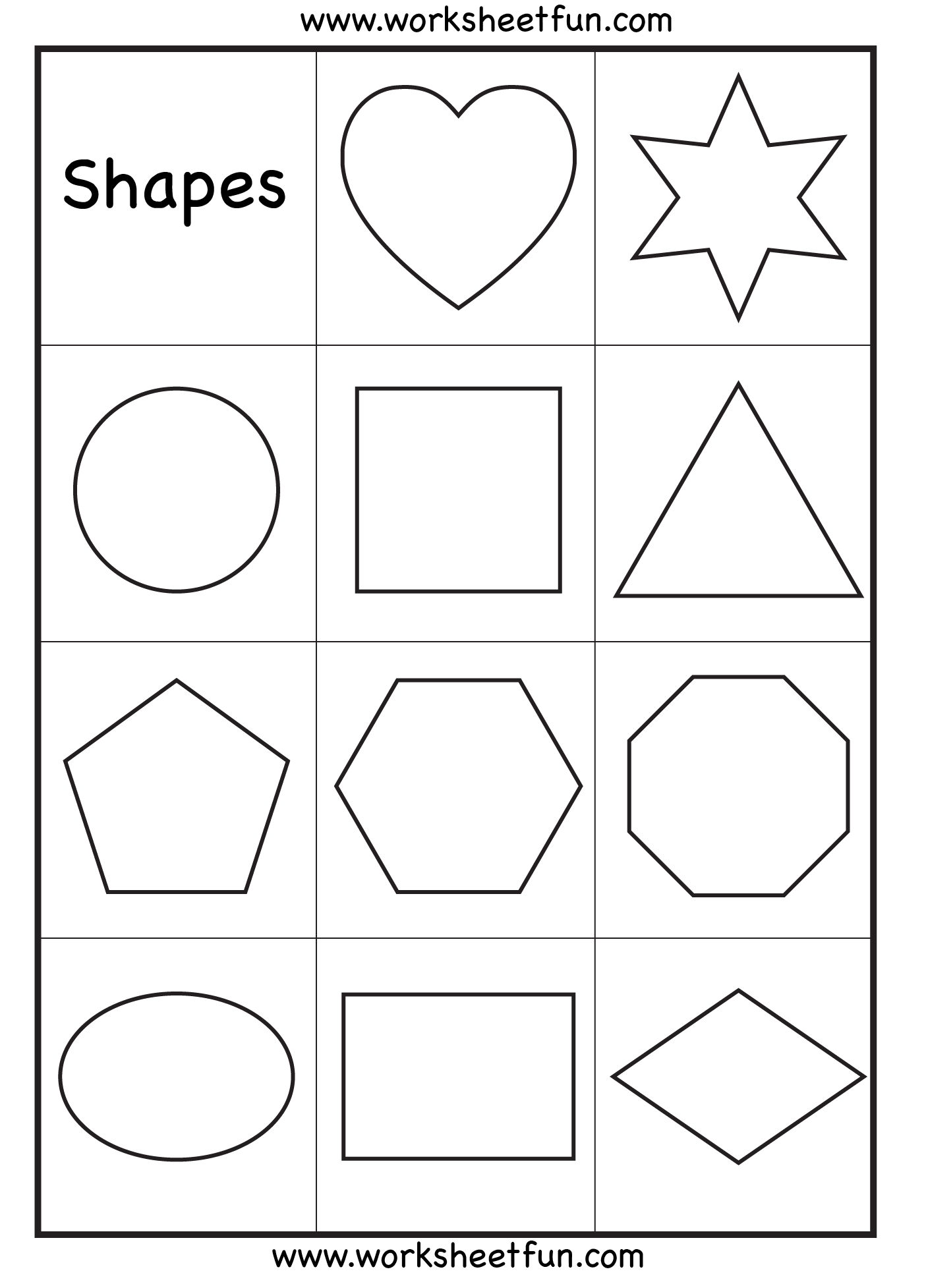 Best 50 Shape Worksheets For Preschoolers Ideas 16