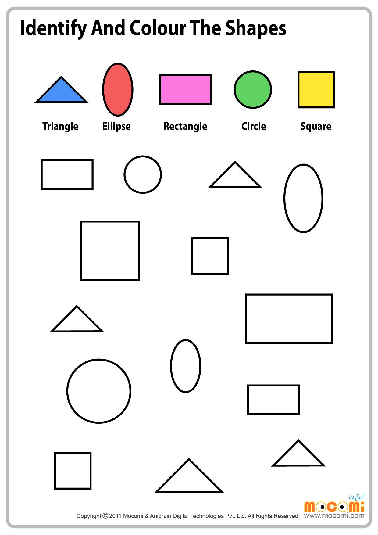 Best 50 Shape Worksheets For Preschoolers Ideas 17