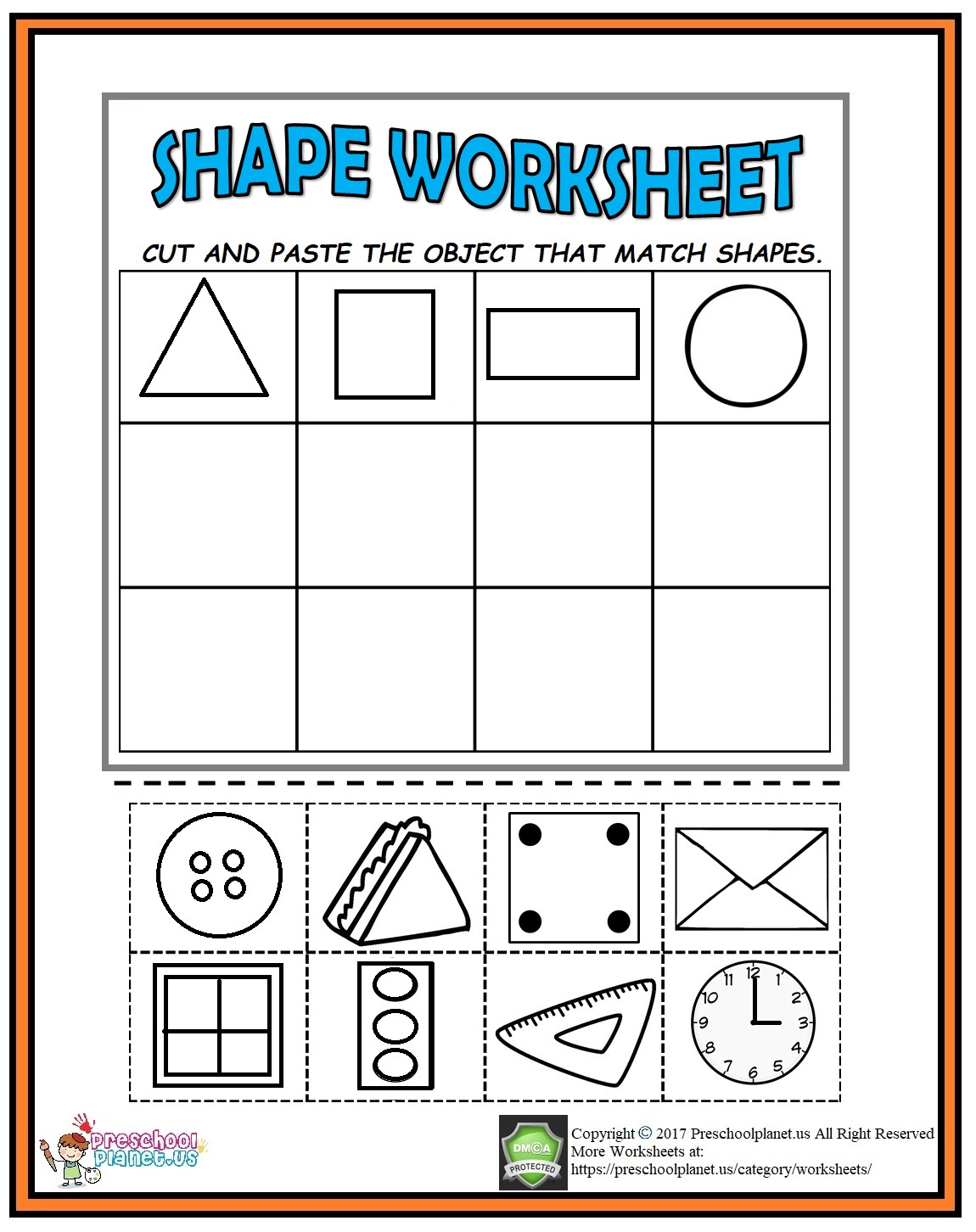 Best 50 Shape Worksheets For Preschoolers Ideas 18