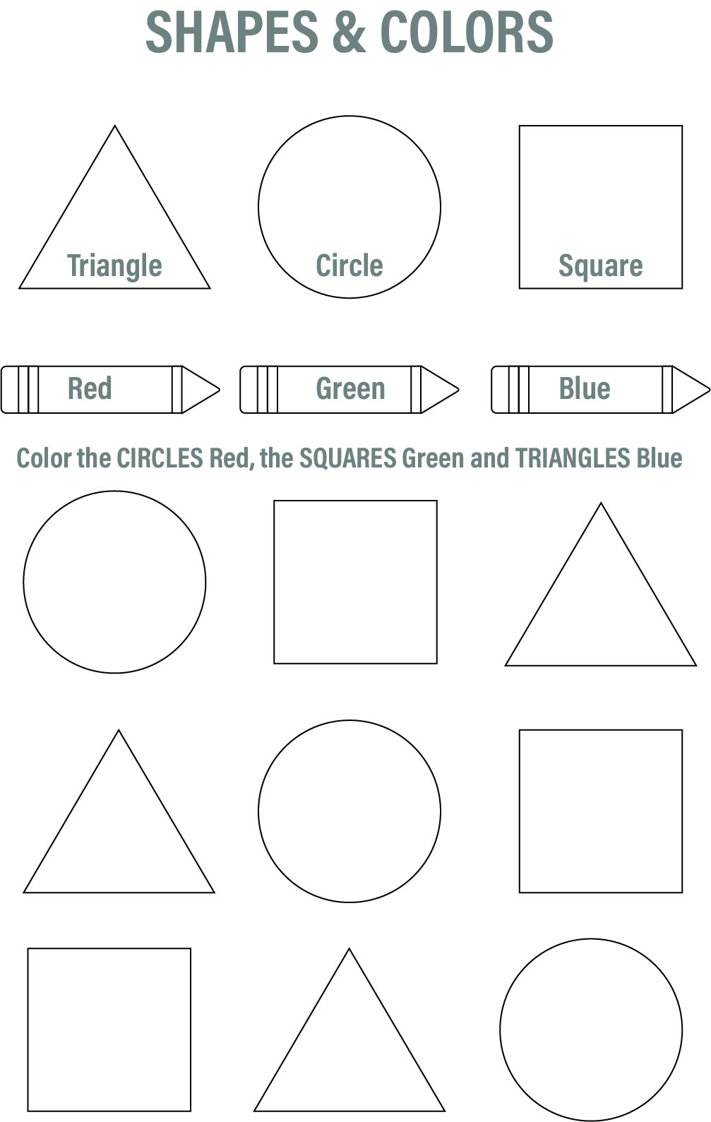 Best 50 Shape Worksheets For Preschoolers Ideas 20