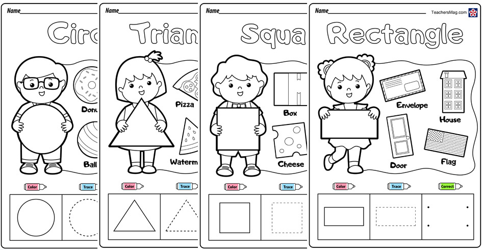 Best 50 Shape Worksheets For Preschoolers Ideas 24