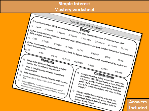 Best 50 Simple Interest Worksheets Ideas 11