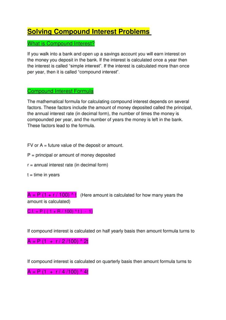 Best 50 Simple Interest Worksheets Ideas 22