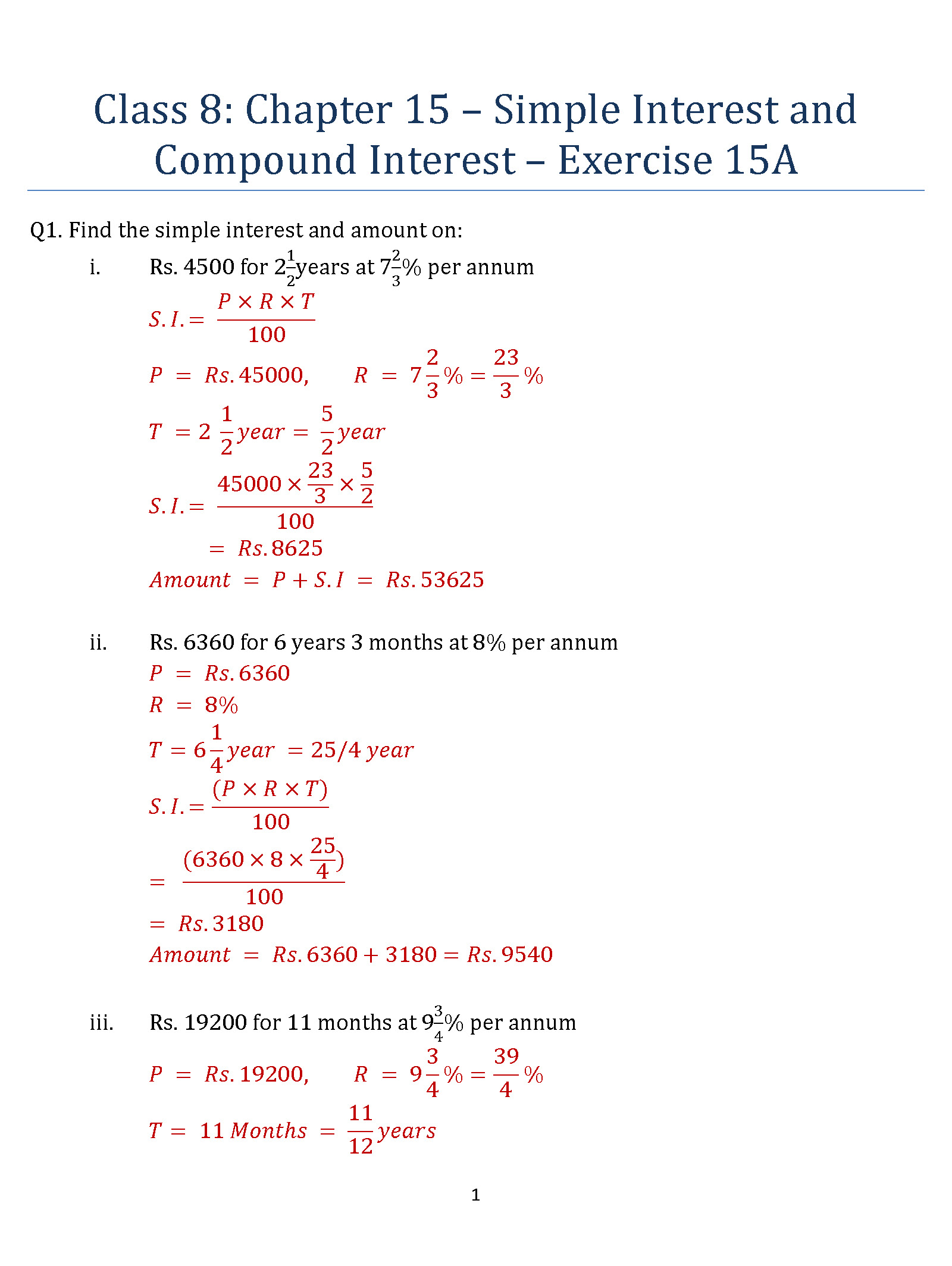 Best 50 Simple Interest Worksheets Ideas 38