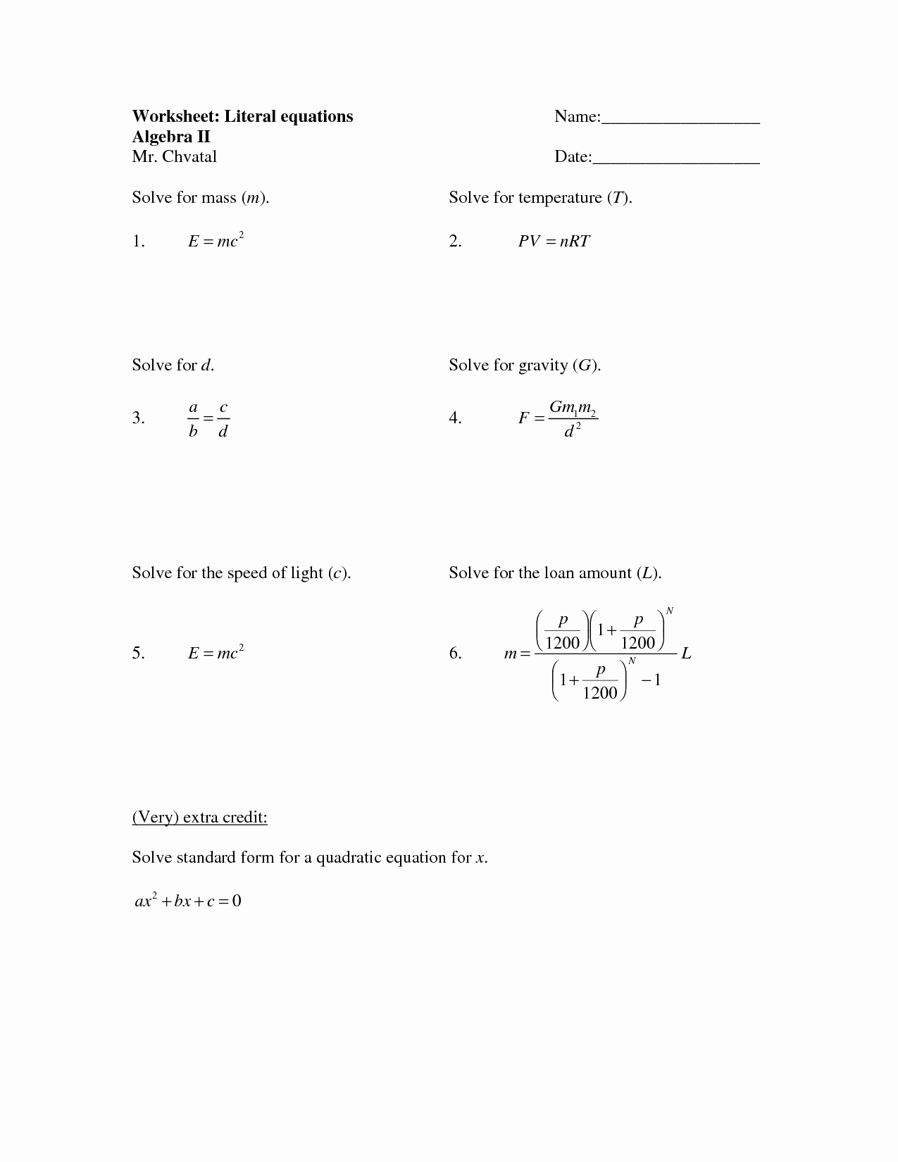 Get 85 Literal Equations Worksheets Ideas 18