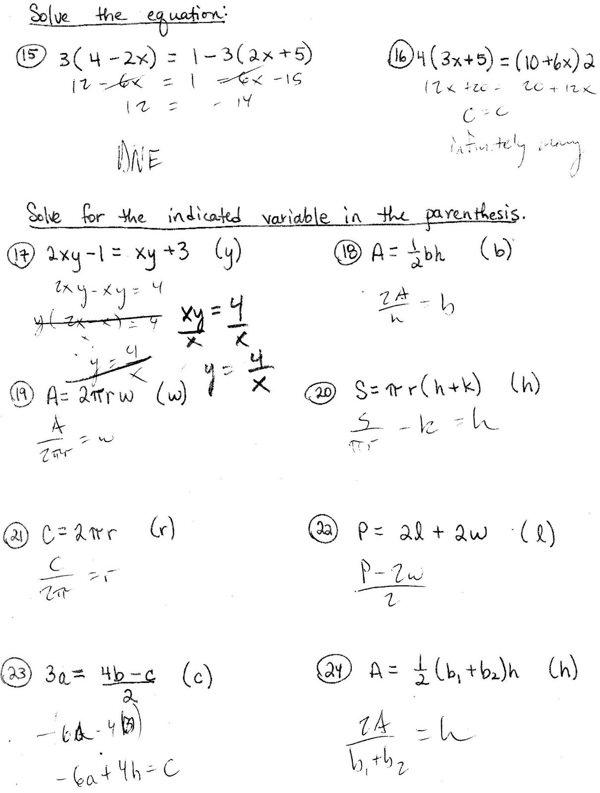 Get 85 Literal Equations Worksheets Ideas 23