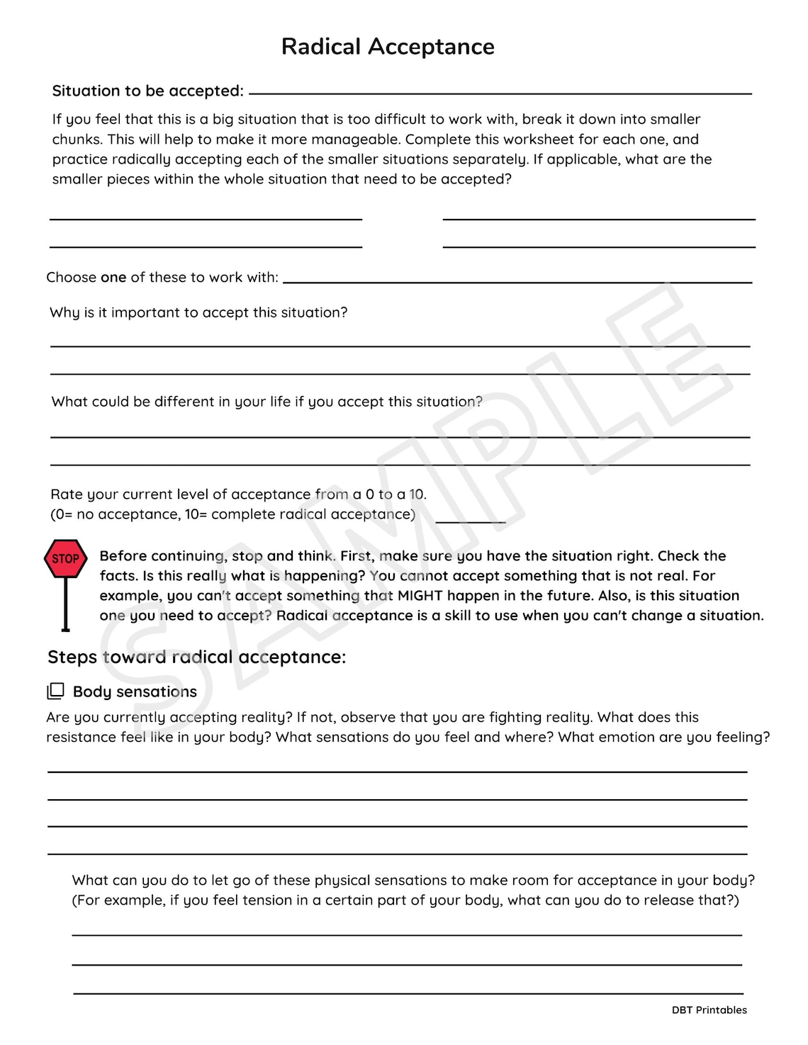 Get 85 Radical Acceptance Worksheets Ideas 22