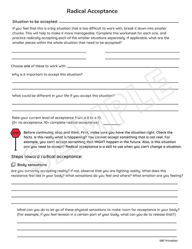 Get 85 Radical Acceptance Worksheets Ideas 23