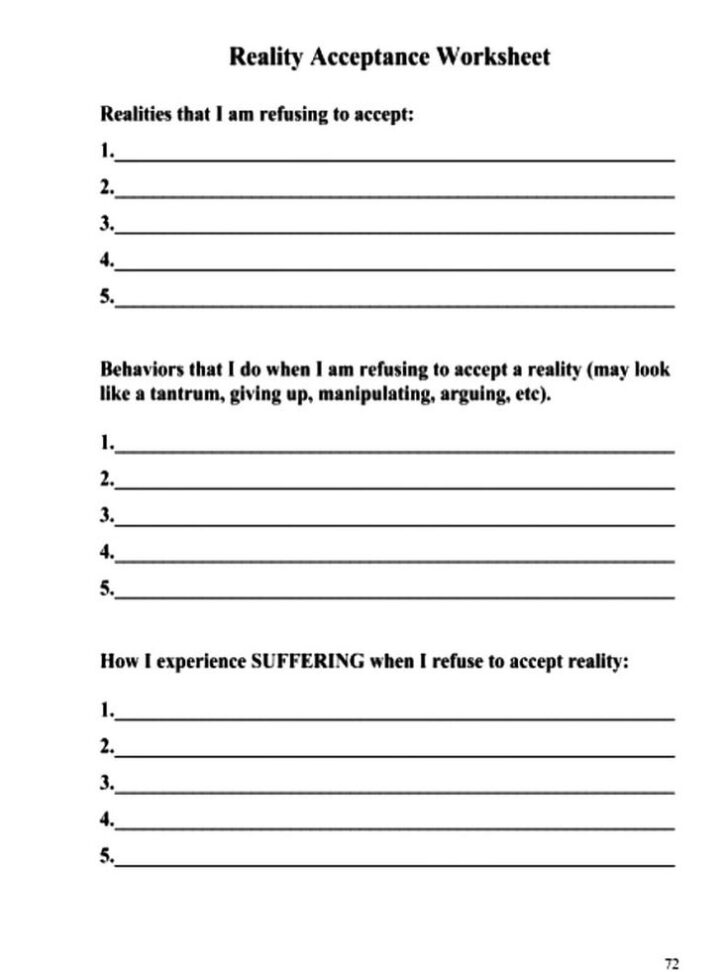 Get 85 Radical Acceptance Worksheets Ideas 28