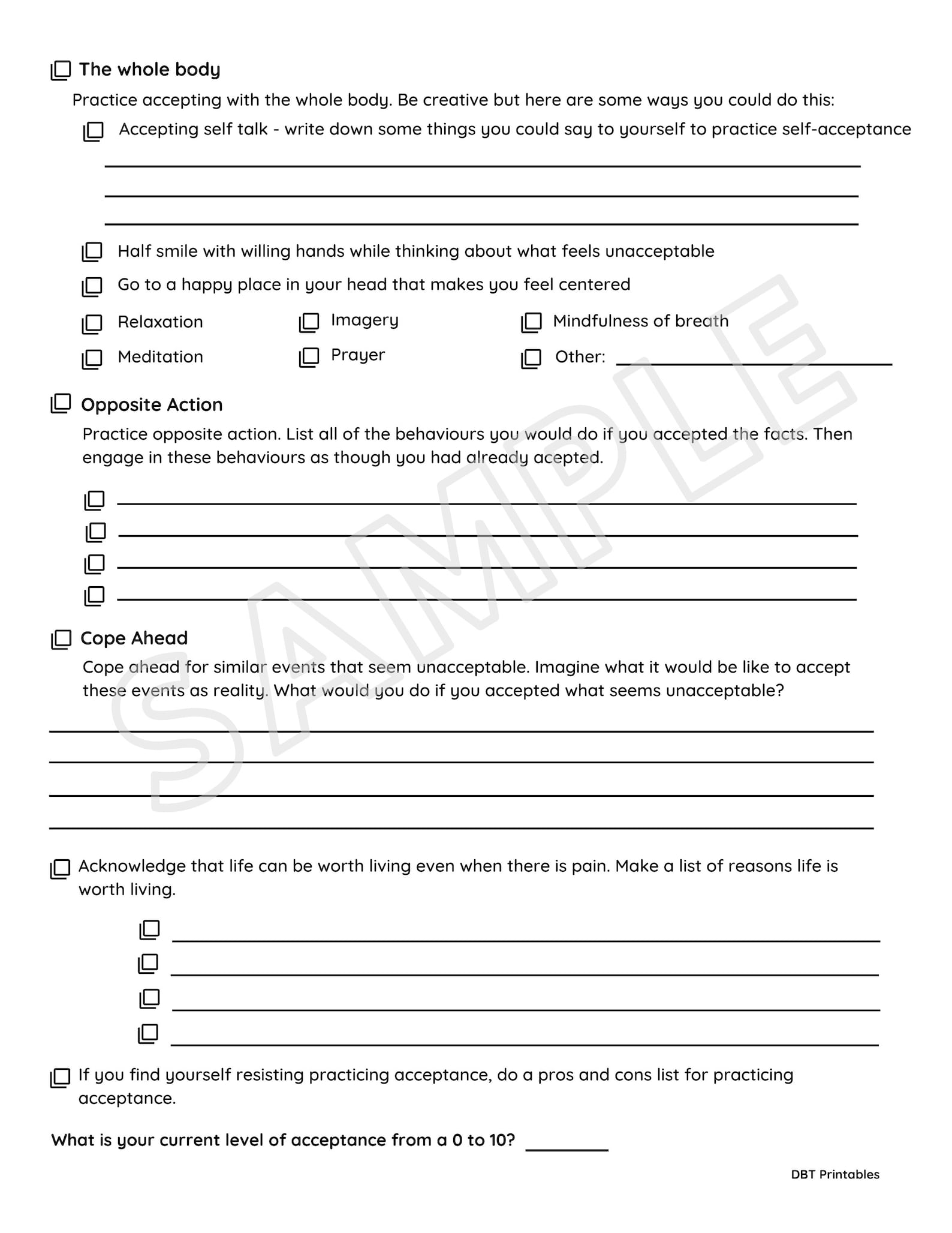 Get 85 Radical Acceptance Worksheets Ideas 29