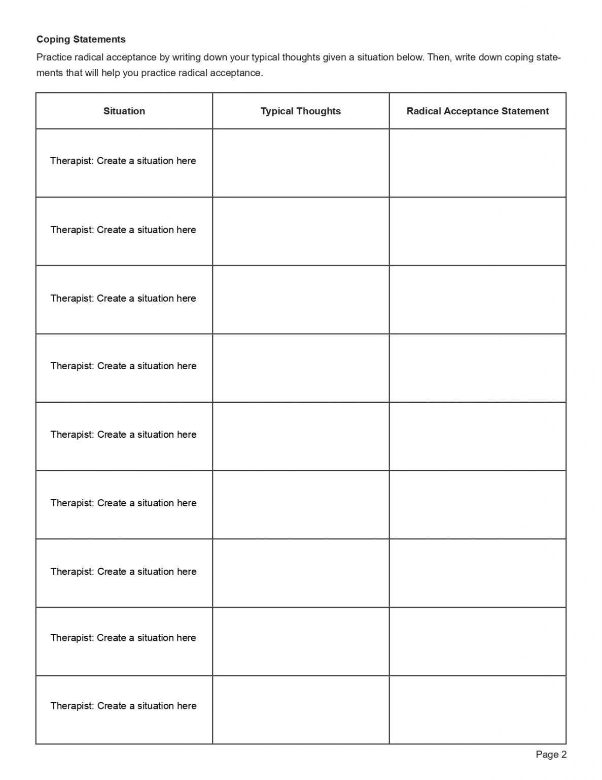 Get 85 Radical Acceptance Worksheets Ideas 31