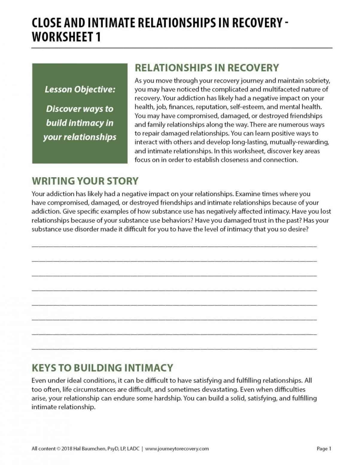 Get 85 Relationship Strengthening Worksheets Ideas 4