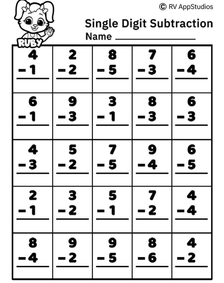 Save 60 Subtraction Worksheets For Kindergarten Ideas 50