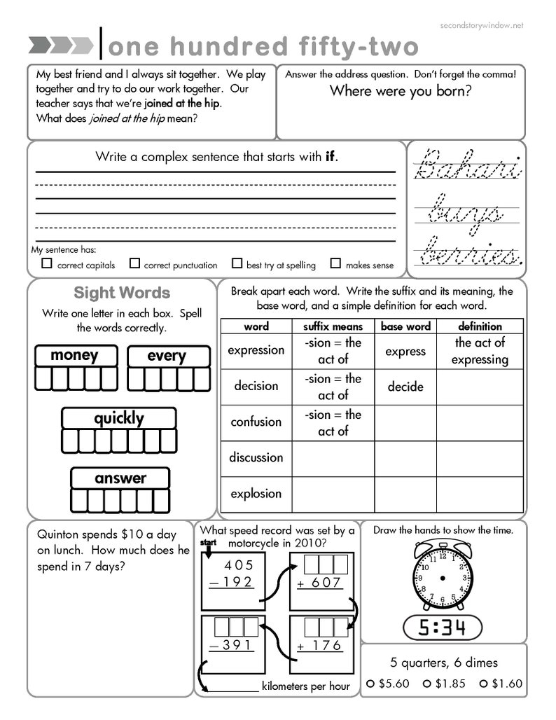 Best 45 3Rd Grade Summer Worksheets Free Ideas 36