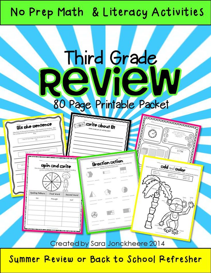 Best 45 3Rd Grade Summer Worksheets Free Ideas 9