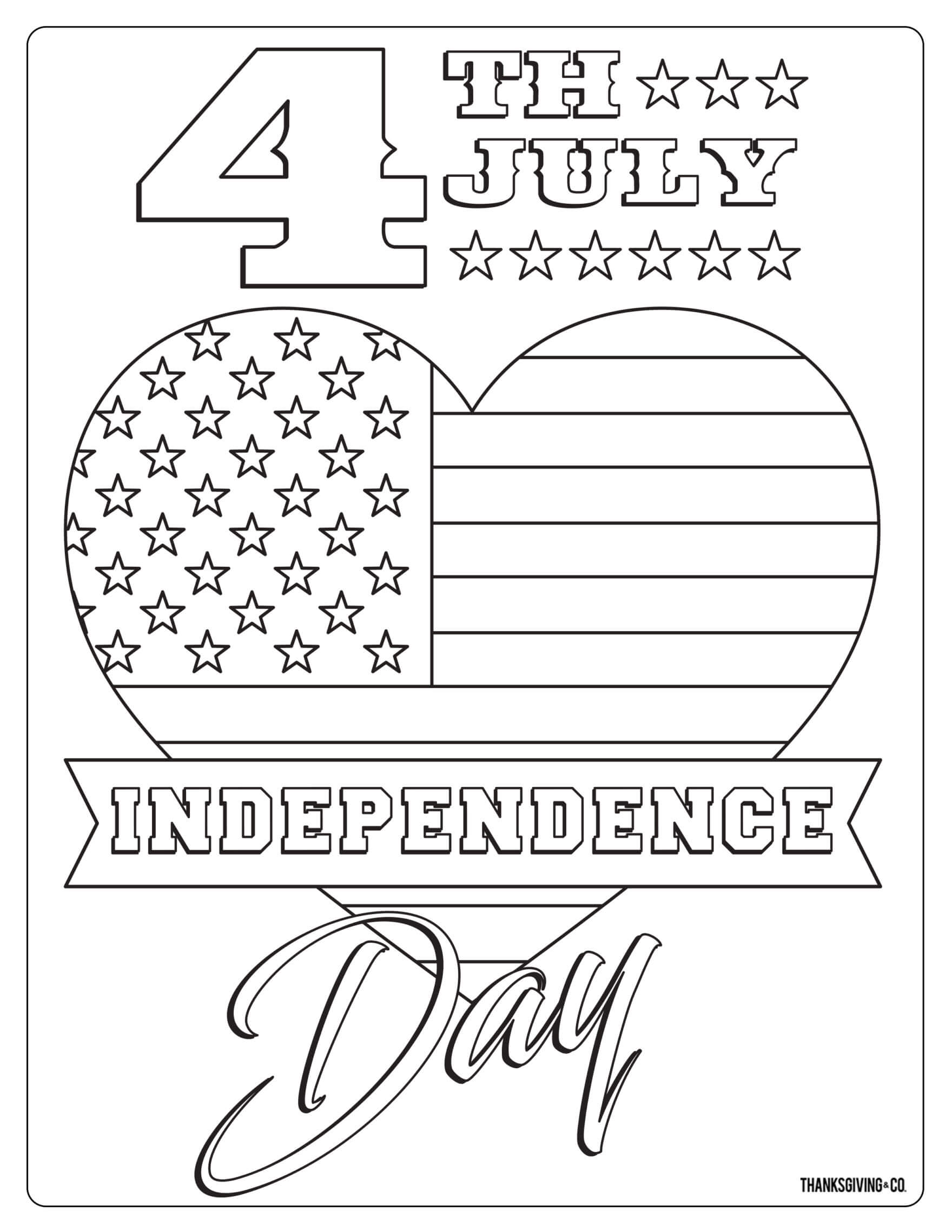 Best 45 American Independence Day Coloring Sheets Ideas 1