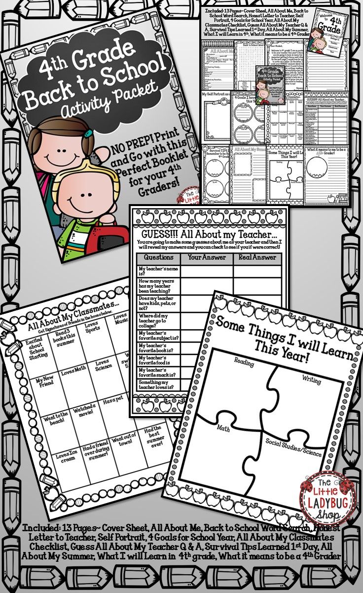 Best 45 Back To School Worksheets For 4Th Grade Ideas 24