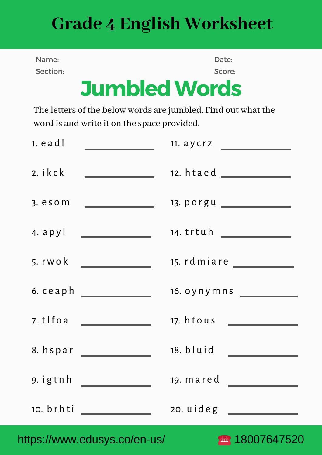 Best 45 Back To School Worksheets For 4Th Grade Ideas 34