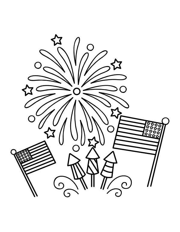 Best 45 Fourth Of July Coloring Pages For Toddlers Ideas 7