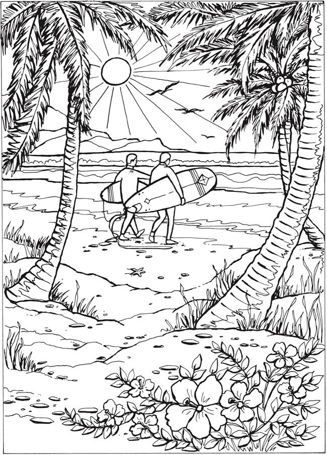 Best 45 Free Adult Coloring Pages Summer Ideas 27