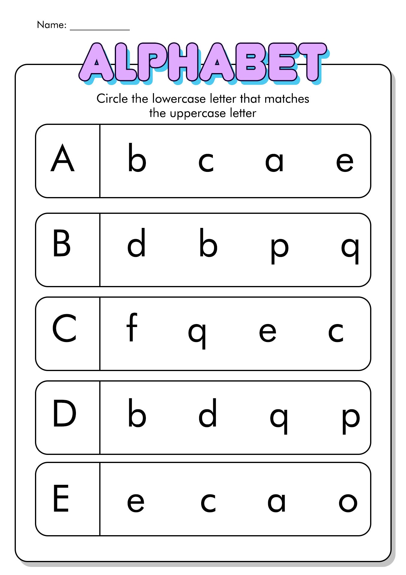 Best 45 Letter Recognition Worksheets Ideas 37