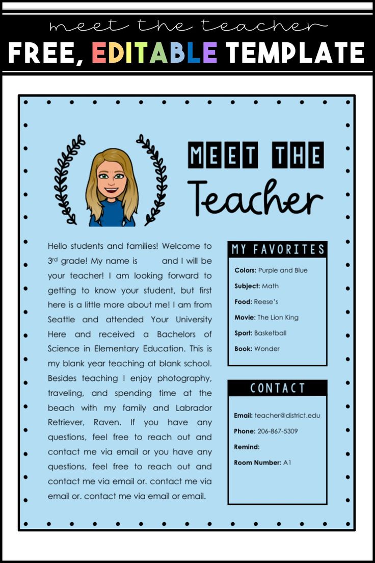 Best 45 Meet The Teacher Template Camping Ideas 15