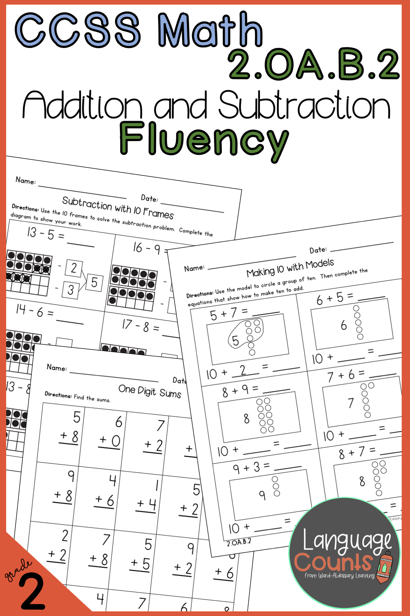 20 Addition And Subtraction Worksheets For 2Nd Grade