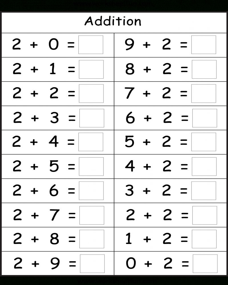 20 Addition Problem Worksheets Kindergarten