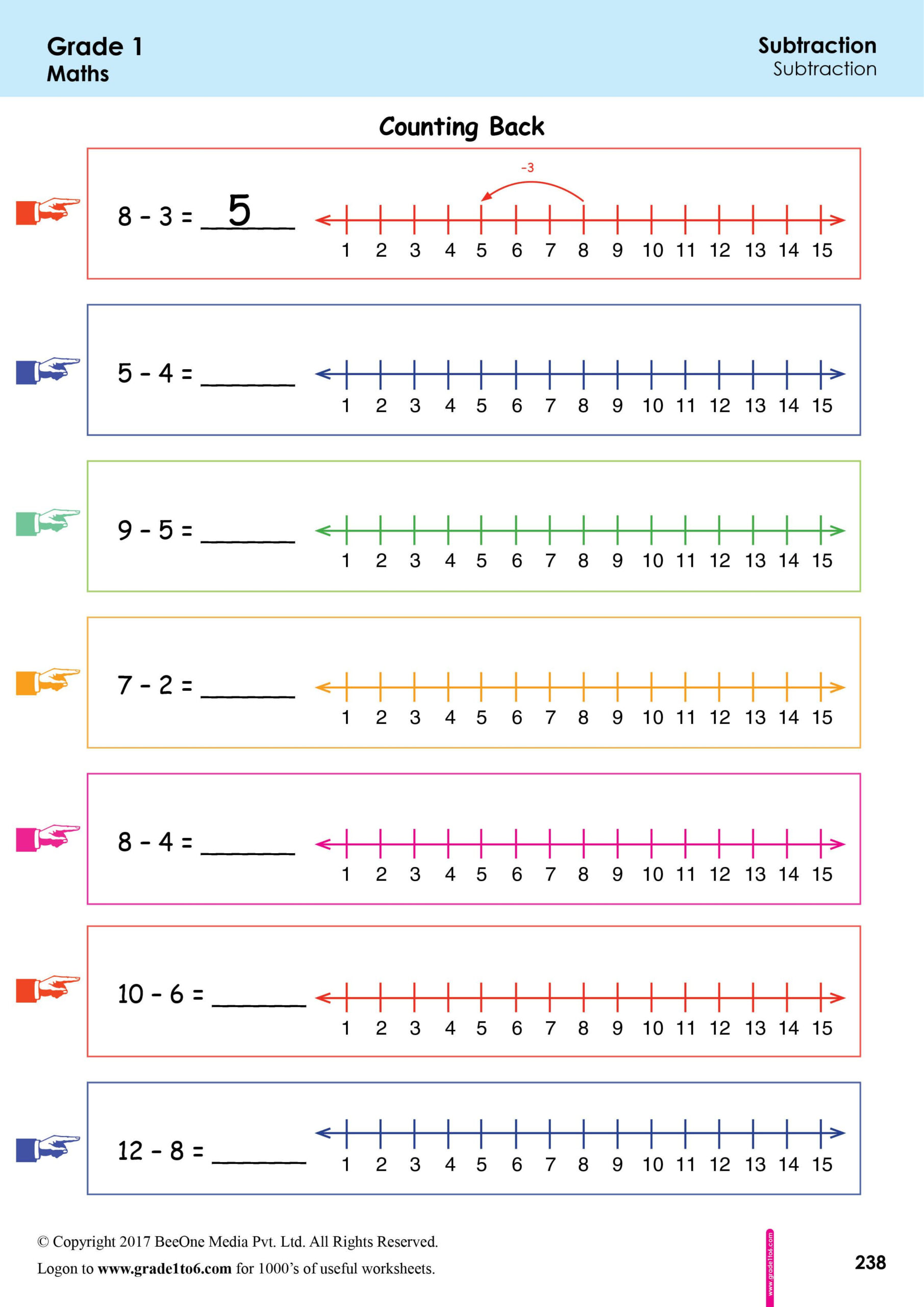 20 Addition Worksheets With Number Line