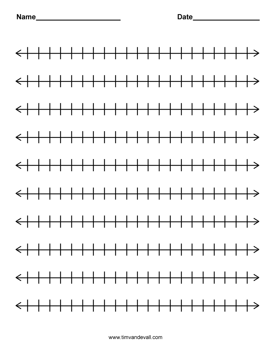 20 Addition Worksheets With Number Line