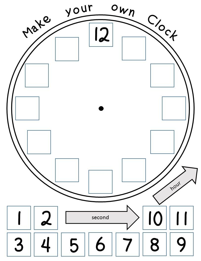 20 Clock Printable For Kids Math Worksheets