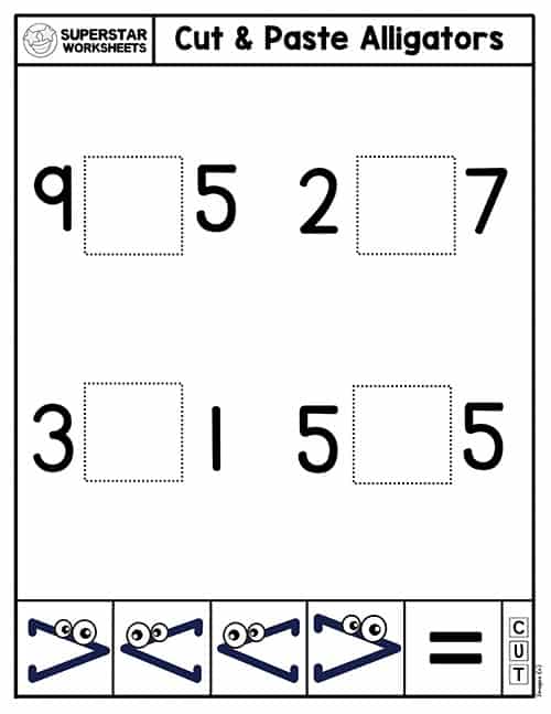 20 Comparing Numbers Kindergarten Worksheets