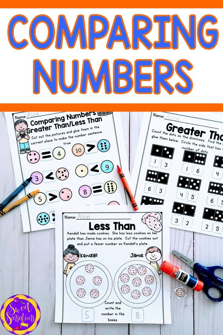 20 Comparing Numbers Kindergarten Worksheets