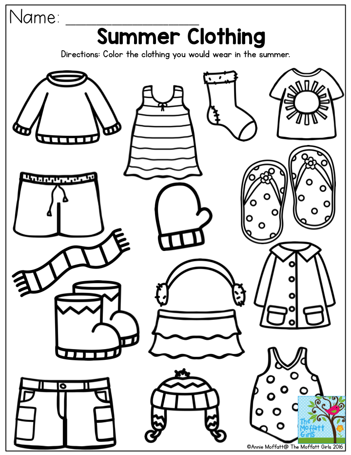 20 Cut And Paste Worksheets Summer