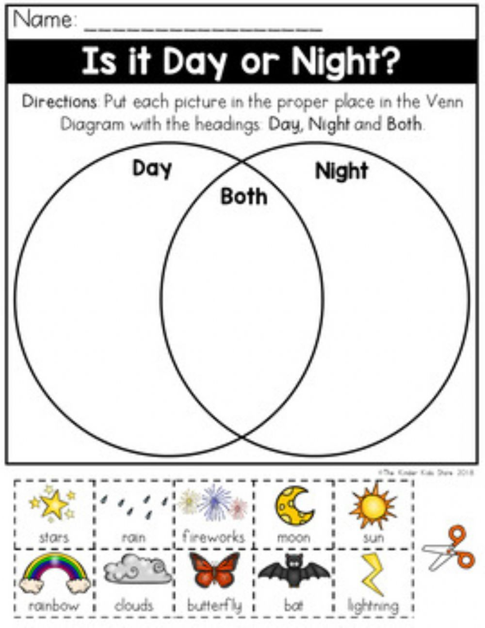 20 Day And Night Worksheets Kindergarten Free