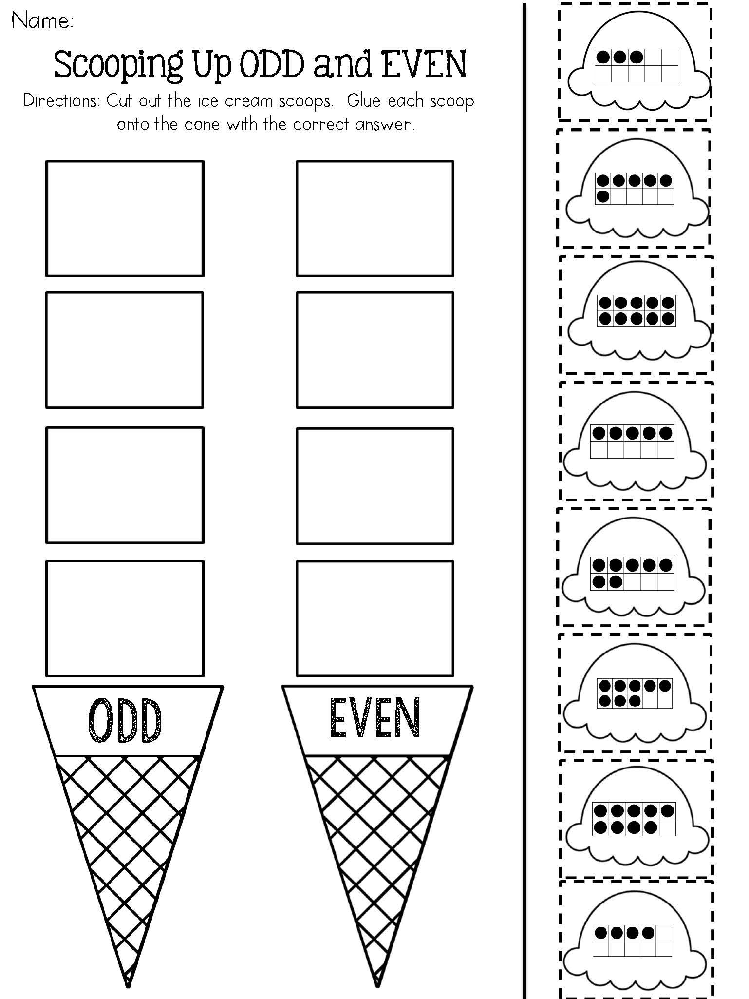 20 Even And Odd Numbers Worksheets Kindergarten