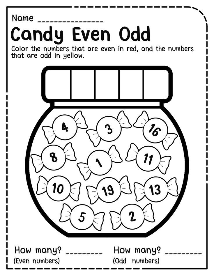 20 Even And Odd Numbers Worksheets Kindergarten