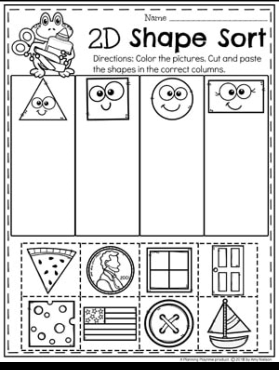 20 Fun Worksheets For Kindergarten Cut And Paste