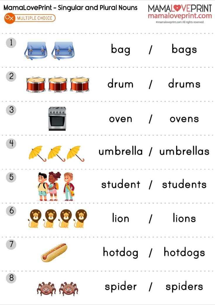 20 Grade 1 English Worksheets Noun