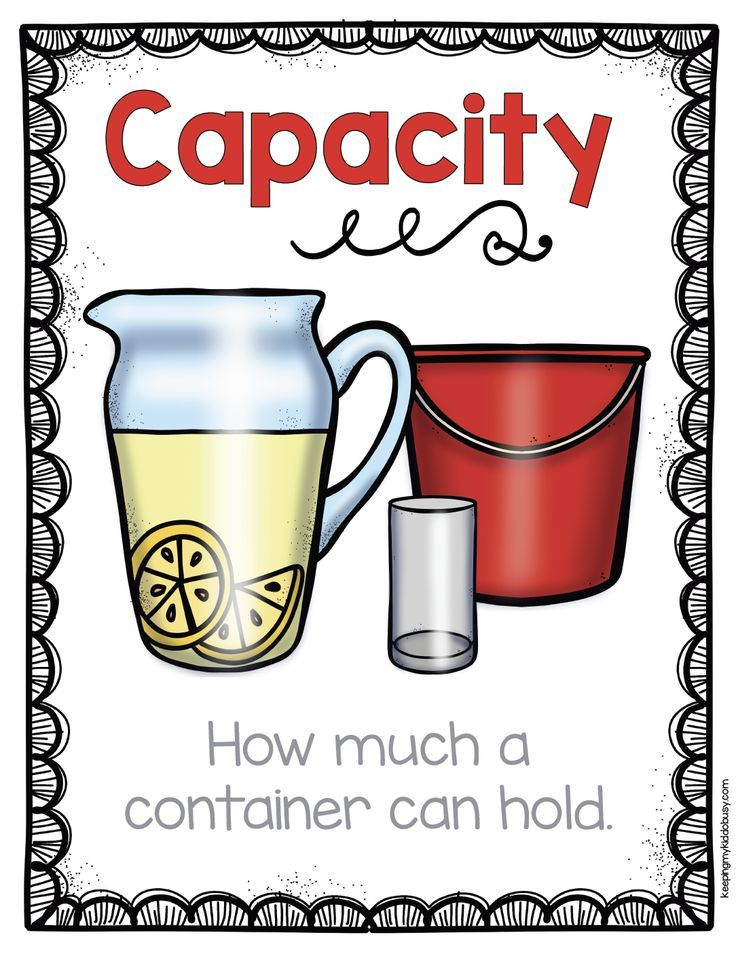 20 Grade 3 Math Worksheets Capacity